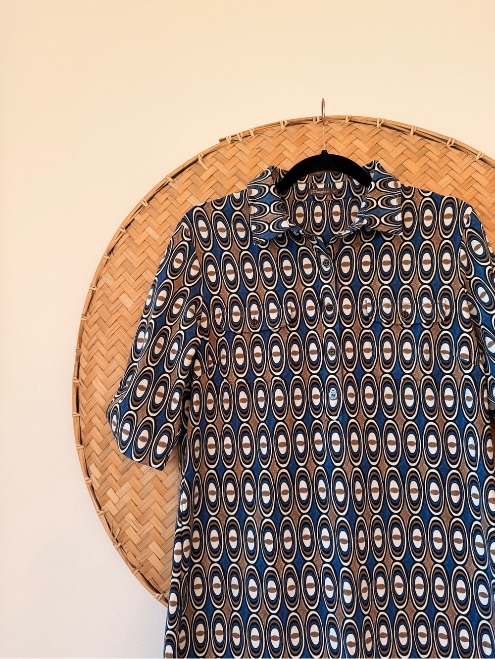 J. MCLAUGHLIN LAWRENCE OPTIC GEOMETRIC PRINT COLLARED SHIFT DRESS CORP-CORE EUC - Picture 6 of 14
